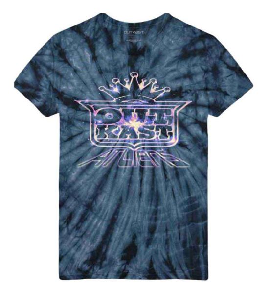 Outkast: Space ATLiens (Dye Wash) - Blue T-Shirt