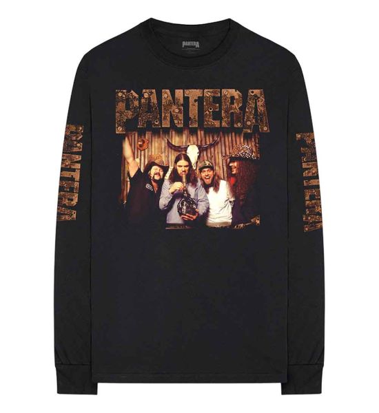 Pantera: Bong Group (Sleeve Print) - Black Long Sleeve T-Shirt