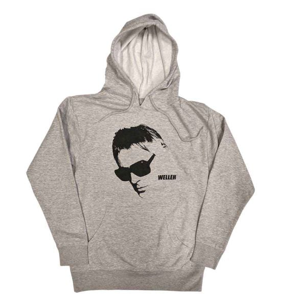 Paul Weller: Glasses Pic - Grey Pullover Hoodie