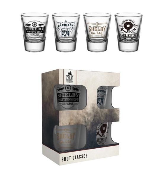 Peaky Blinders: Logo Shot Glasses - Set of 4