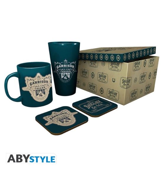 Peaky Blinders: The Garrison Mug, 400ml Glass & 2 Coasters Collectable Gift Box Preorder