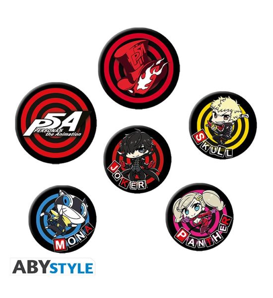 Persona 5: Phantom Thieves Chibi Badge Pack Preorder