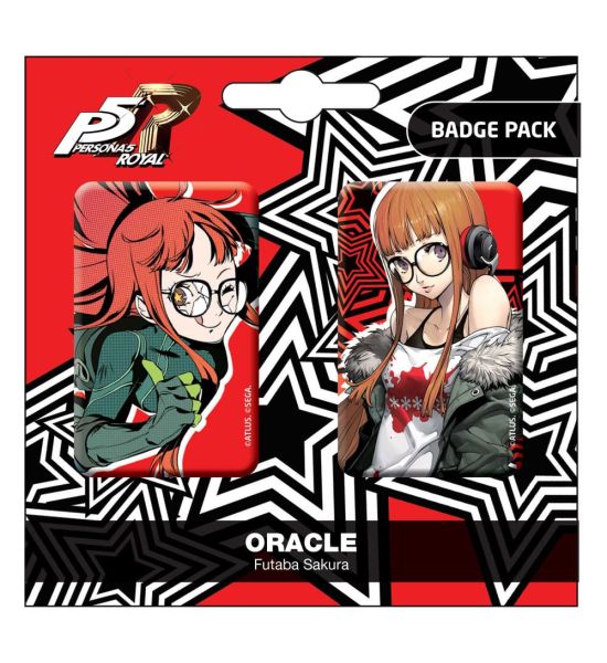 Persona 5 Royal: Futaba Sakura Oracle Pin Badges 2-Pack Preorder