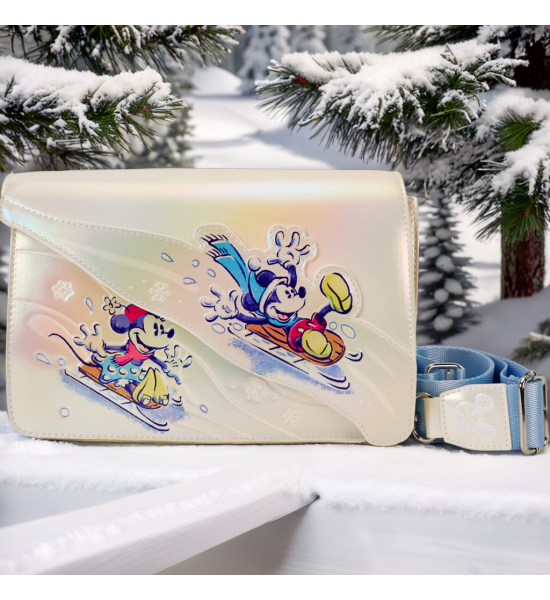 Loungefly: Disney Mickey and Friends Winter Wonderland Crossbody Bag