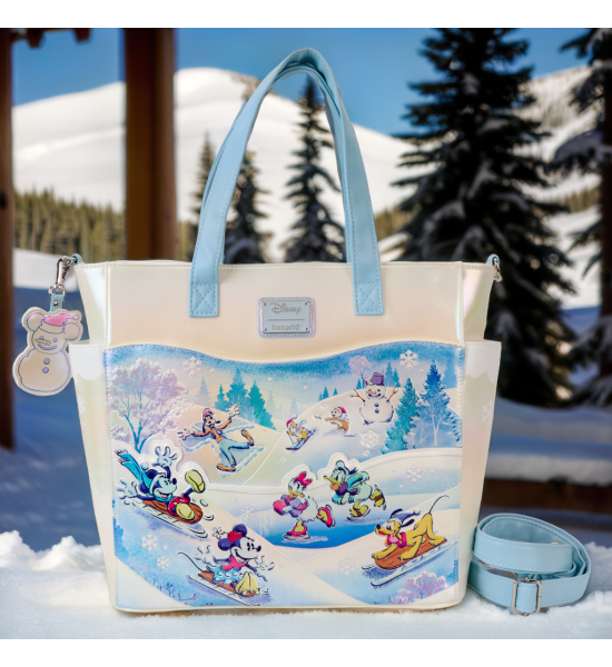 Loungefly: Disney Mickey and Friends Scene Convertible Tote Bag