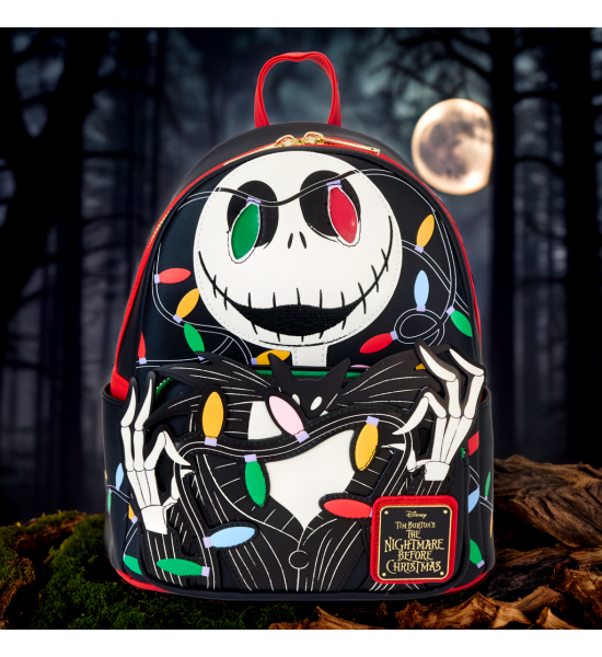 Loungefly: Disney Nightmare Before Christmas Smiling Jack Light Up Mini Backpack