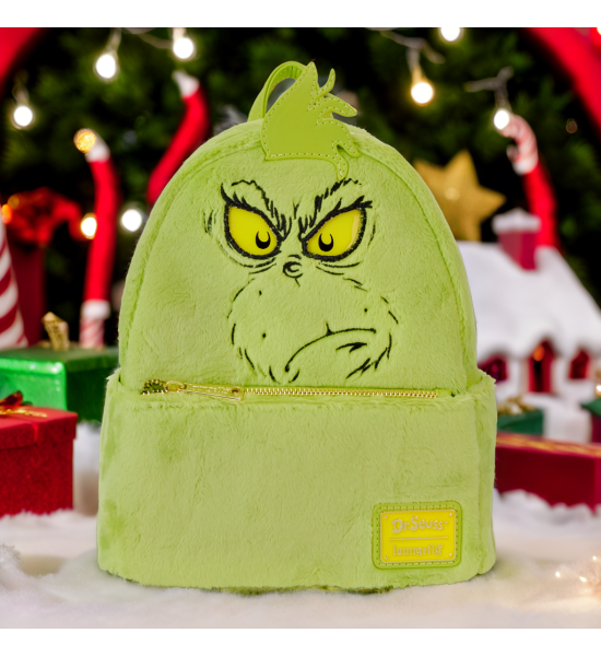 Loungefly: Dr Seuss Grinch Plush Light Up Cosplay Mini Backpack