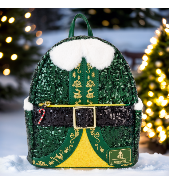 Loungefly: Elf Buddy Sequin Cosplay Mini Backpack