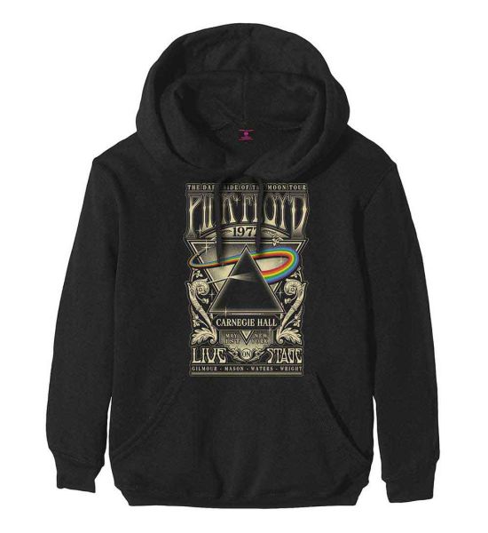 Pink Floyd: Carnegie Hall Poster - Black Pullover Hoodie