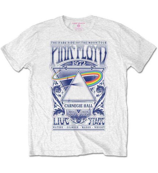 Pink Floyd: Carnegie Hall Poster - White T-Shirt