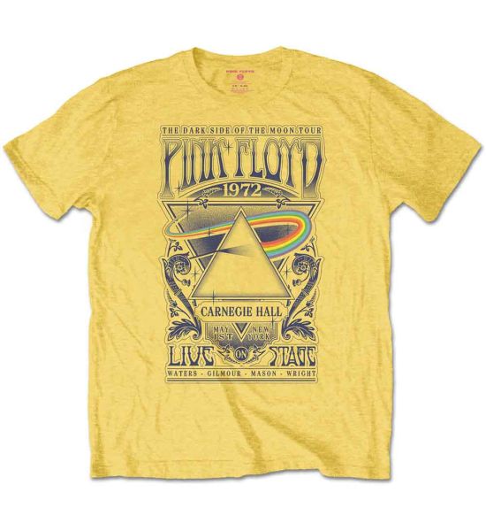 Pink Floyd: Carnegie Hall Poster - Yellow T-Shirt