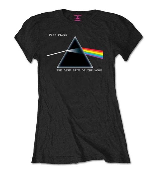 Pink Floyd: Dark Side of the Moon - Ladies Black T-Shirt