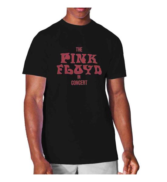 Pink Floyd: In Concert (Hi-Build, Puff Print) - Black T-Shirt