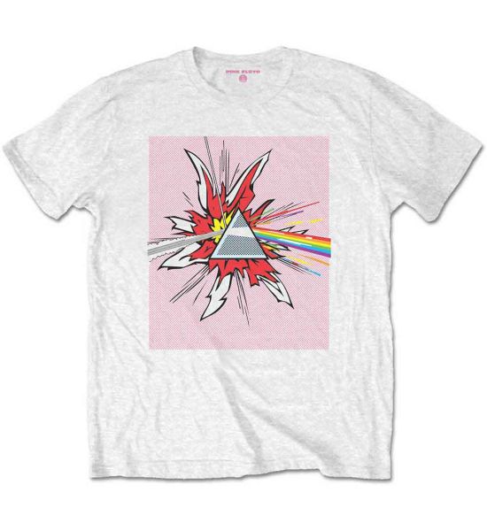 Pink Floyd: Lichtenstein Prism - White T-Shirt