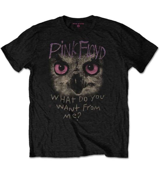 Pink Floyd: Owl - WDYWFM? - Black T-Shirt