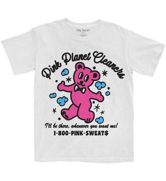 Pink Sweats: Pink Cleaners - White T-Shirt