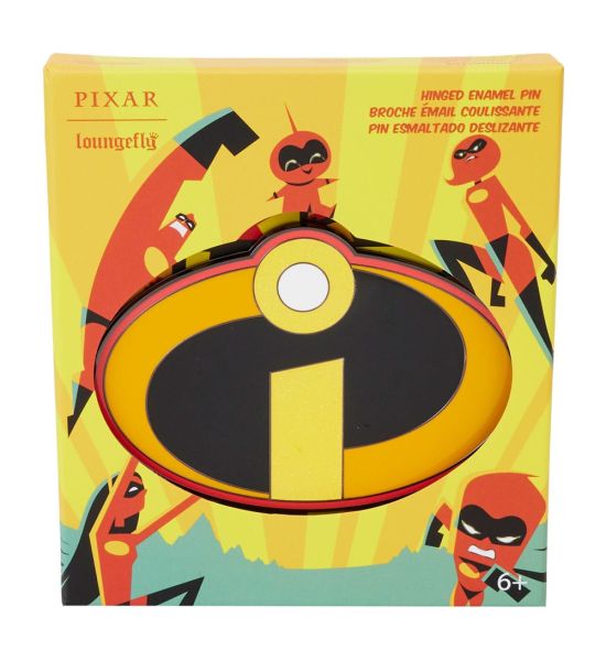 Pixar by Loungefly: The Incredibles Sliding Enamel Pin 20th Anniversary Limited Edition Hinged (8cm)