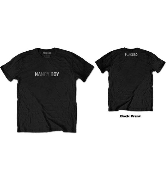 Placebo: Nancy Boy (Back Print) - Black T-Shirt