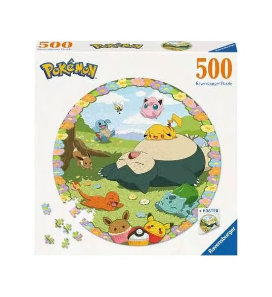 Pokémon: Flowery Pokémon Round Jigsaw Puzzle (500 pieces) Preorder