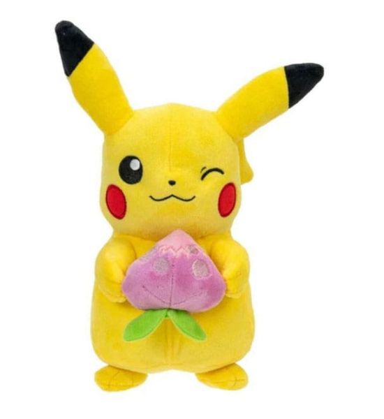 Pokémon: Pikachu Plush Figure with Pecha Berry Accy (20cm)