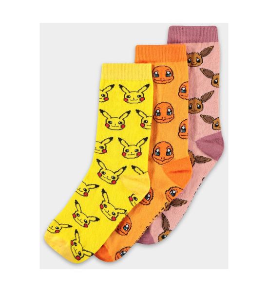 Pokémon: Three Icons Socks 3-Pack (35-38) Preorder