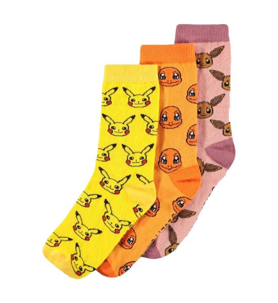 Pokémon: Three Icons Socks 3-Pack (39-42) Preorder