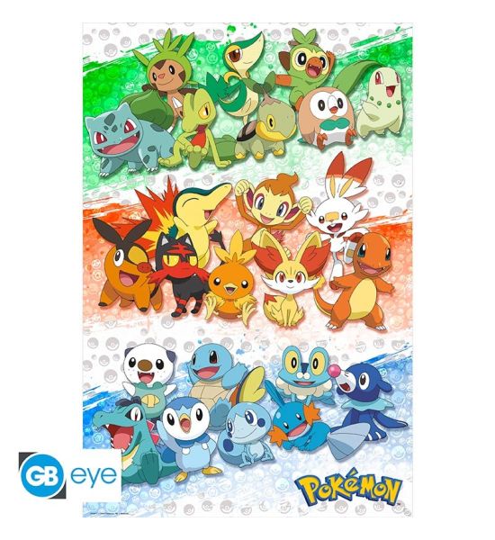 Pokemon: First Partners Poster (91.5x61cm)