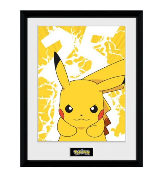 Pokemon: Pikachu Lightening Framed Print (30x40cm)