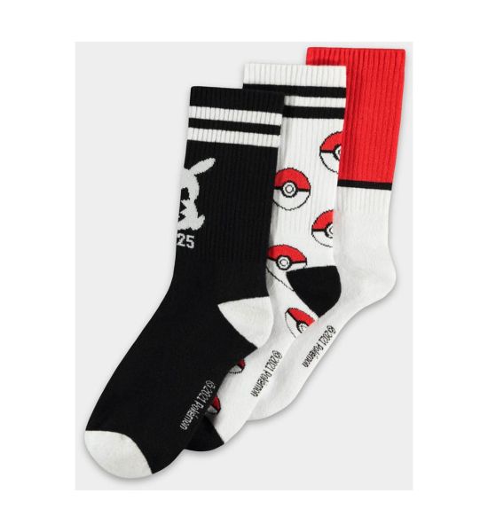 Pokemon: Pikachu Pokeball Socks 3-Pack (39-42) Preorder