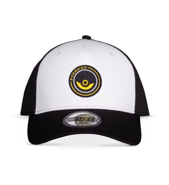 Pokemon: Pokeball White Curved Bill Cap