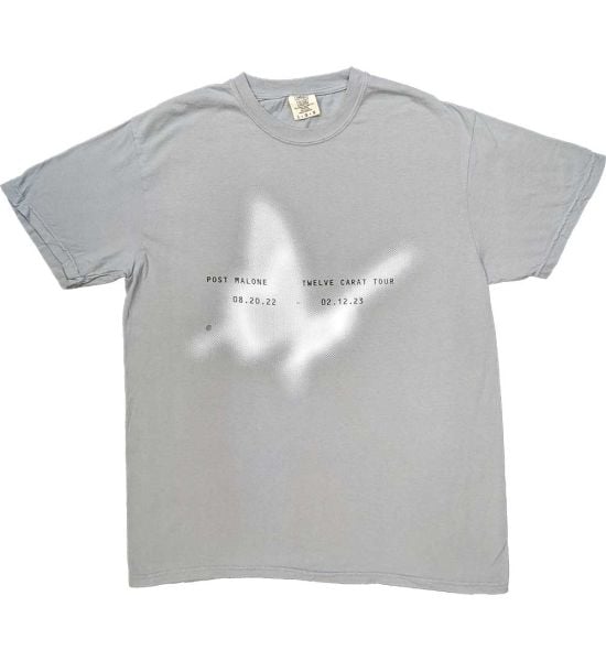 Post Malone: Butterfly - Grey T-Shirt