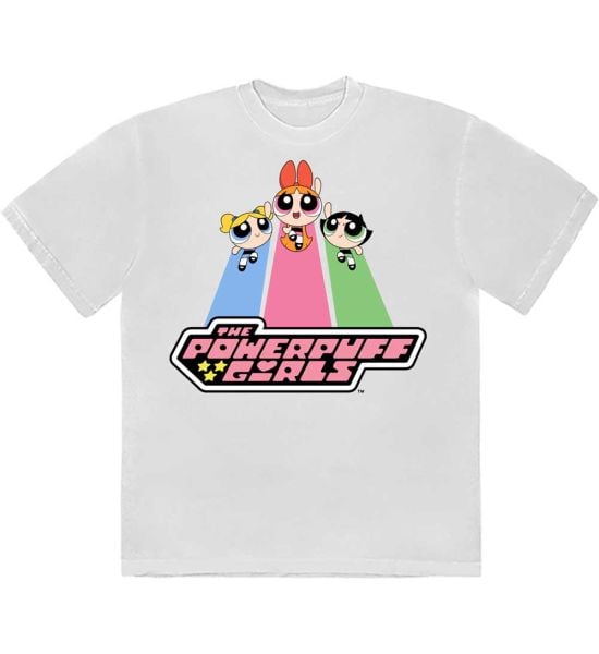 Power Puff Girls: Catch Flight - White T-Shirt