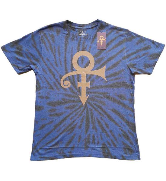 Prince: Gold Symbol (Dip Dye, Dye Wash) - Purple T-Shirt