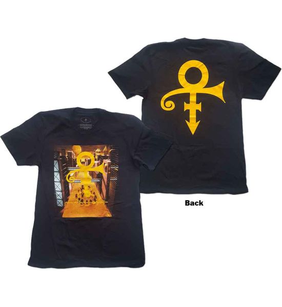 Prince: Love Symbol (Back Print) - Black T-Shirt