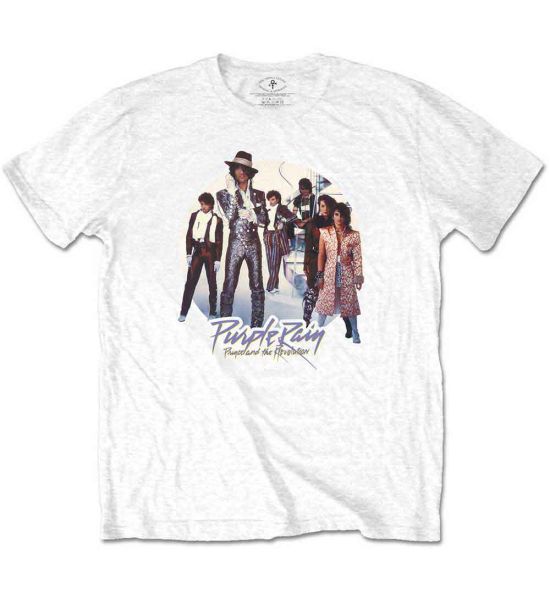 Prince: Purple Rain Circle - White T-Shirt