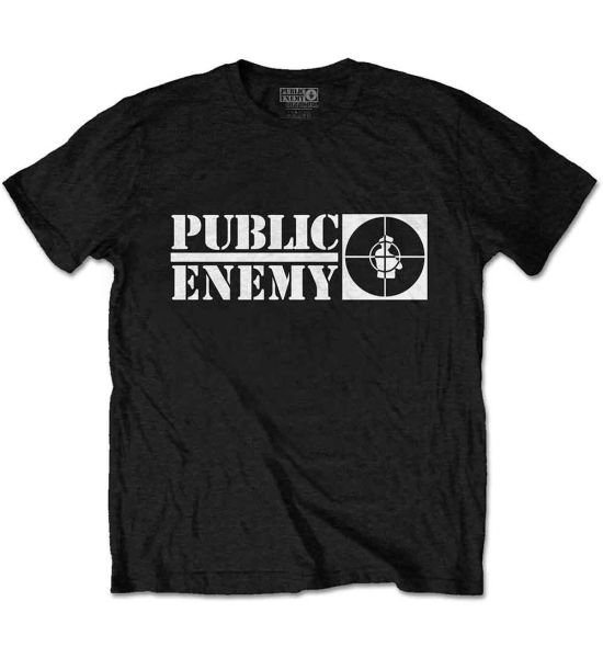 Public Enemy: Crosshairs Logo - Black T-Shirt