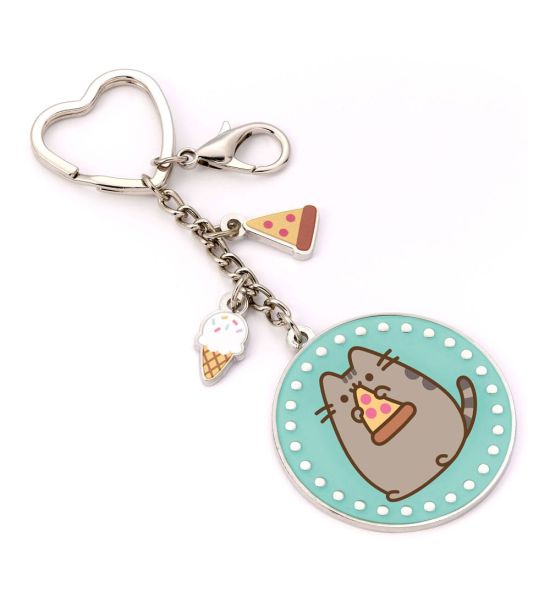 Pusheen: Blue Pizza Keychain Preorder