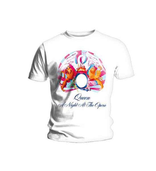 Queen: A Night At The Opera - White T-Shirt