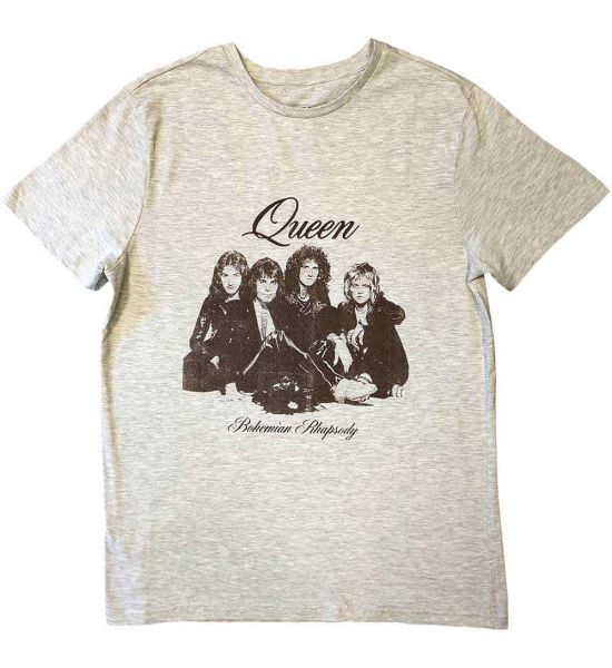 Queen: Bo Rhap Portrait - Natural T-Shirt