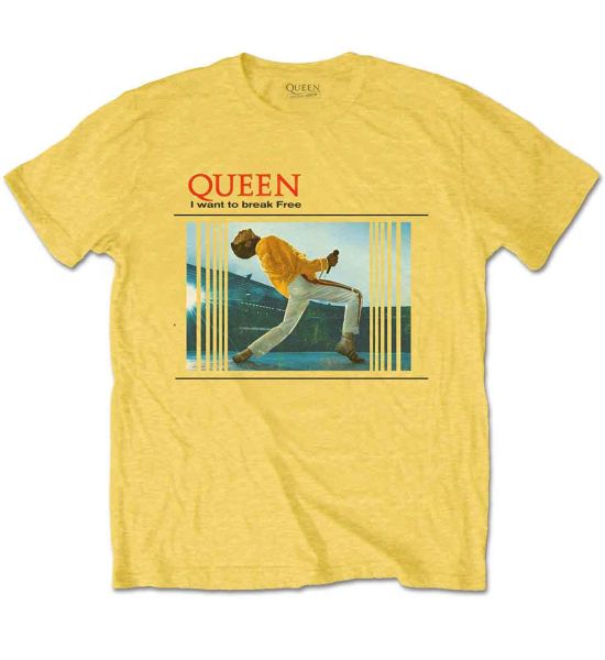 Queen: Break Free - Yellow T-Shirt