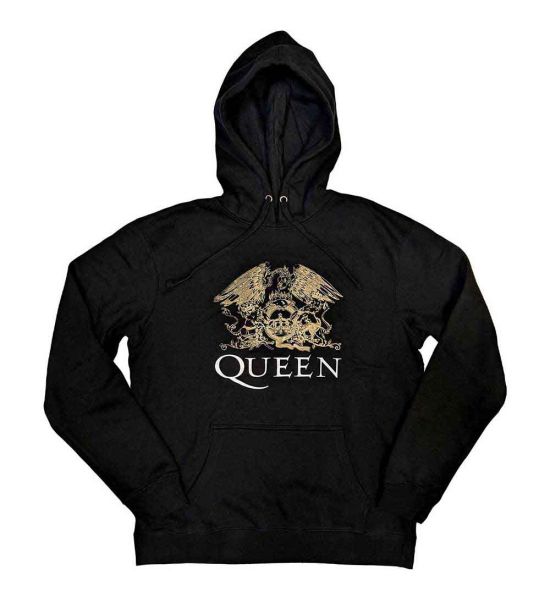 Queen: Crest - Black Pullover Hoodie