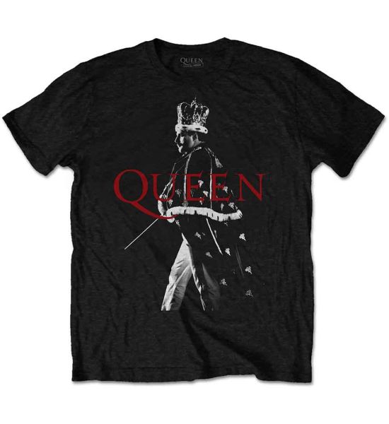 Queen: Freddie Crown - Black T-Shirt