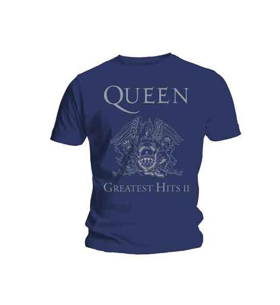 Queen: Greatest Hits II - Blue T-Shirt