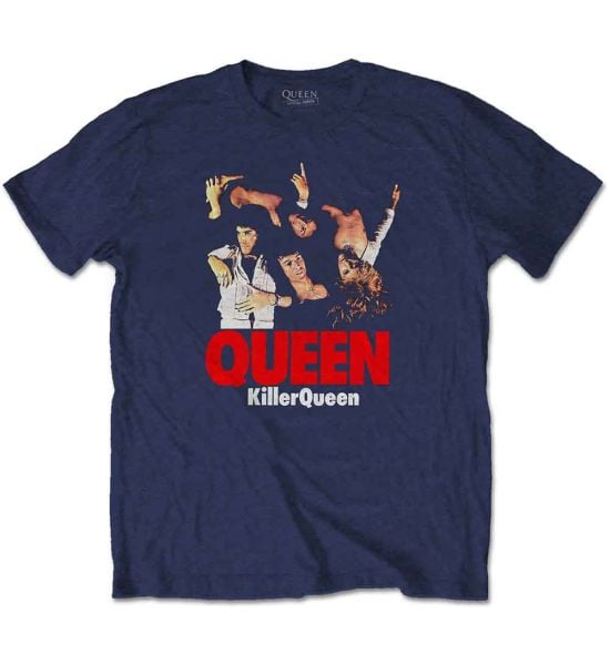 Queen: Killer Queen - Navy Blue T-Shirt