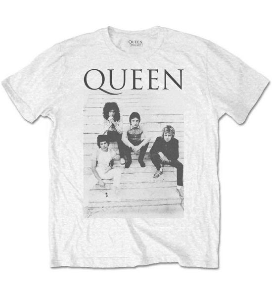 Queen: Stairs - White T-Shirt