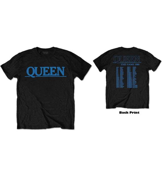 Queen: The Game Tour (Back Print) - Black T-Shirt