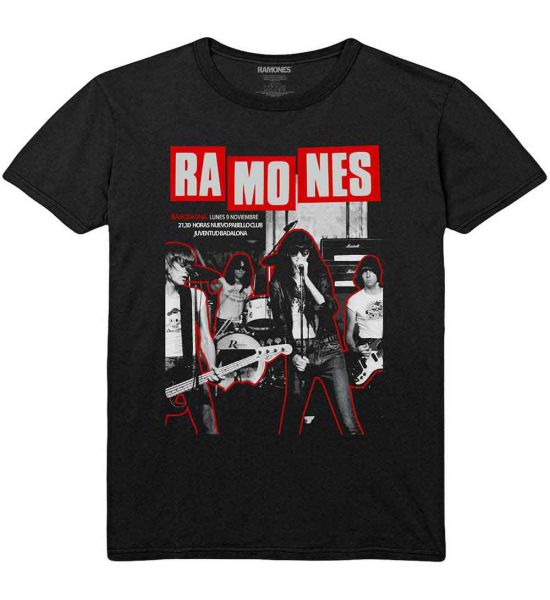 Ramones: Barcelona - Black T-Shirt