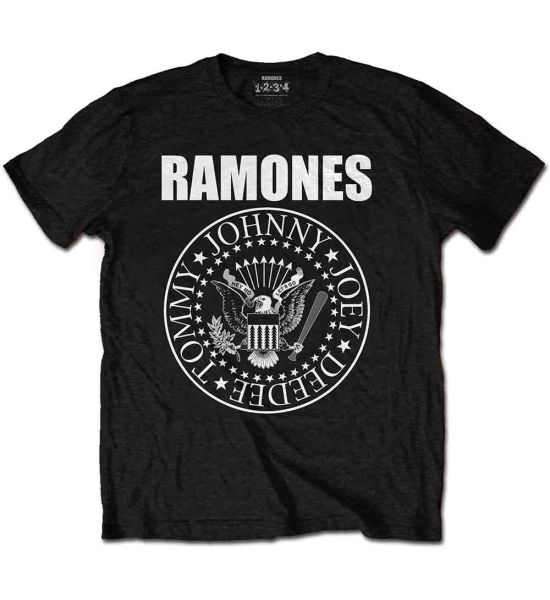 Ramones: Presidential Seal - Black T-Shirt