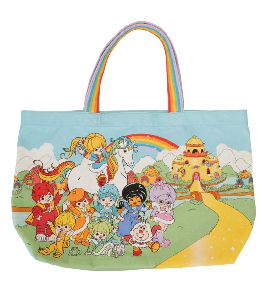 Loungefly: Hallmark Rainbow Brite Gang Rainbow Handle Canvas Tote Bag