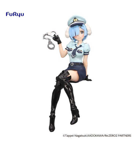 Re:Zero Starting Life in Another World: Rem Police Officer Cap PVC Statue Noodle Stopper with Dog Ears (14cm) Preorder